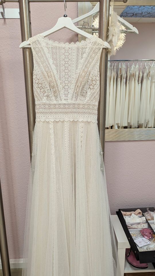 ♡ BOHO Brautkleid, Gr. 38, blush, Marke: Fara Sposa ♡ in Mönchengladbach