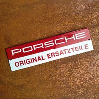 Werbeschild Emaill PORSCHE Original Ersatzteile Werbetafel Schild Nordrhein-Westfalen - Odenthal Vorschau