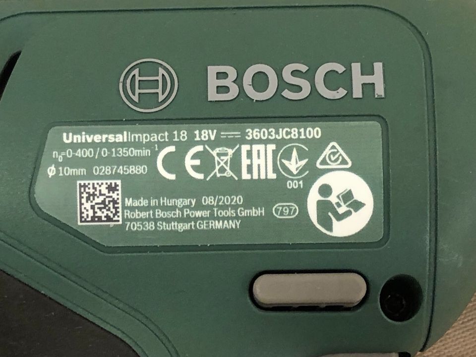 BOSCH Universal Impact 18: Schrauber + (Schlag-)Bohrer, ohne Akku in München