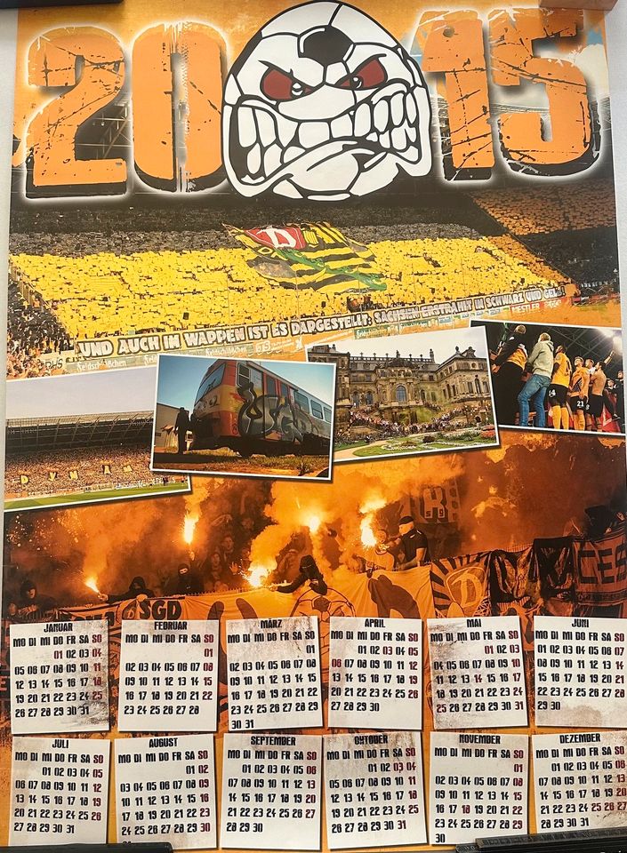 Dynamo Dresden | Ultras | Kalender | Plakat | 2015 | UD in Mylau