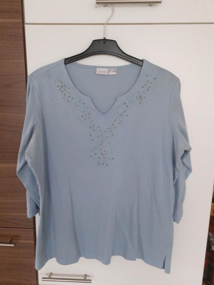 Shirt 3/4 Arm m. Perlen bestickt in Wilhermsdorf