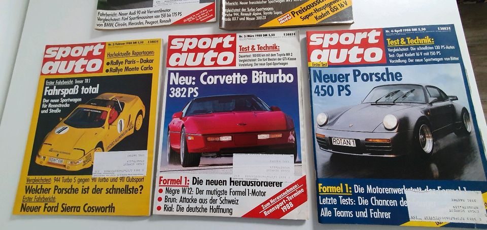 sport auto 1982, 1986, 1988 in Königslutter am Elm