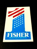 VINTAGE 1981 FISHER HI-FI USA STICKER! RCA Scotch Sherwood Ampex Pankow - Prenzlauer Berg Vorschau