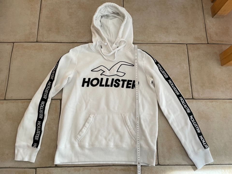 Hollister Sweatshirt, Hoodie,weiß, Größe M in Rheine