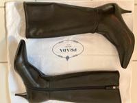 Prada Damenstiefel Nappa schwarz Größe 38 Baden-Württemberg - Nußloch Vorschau