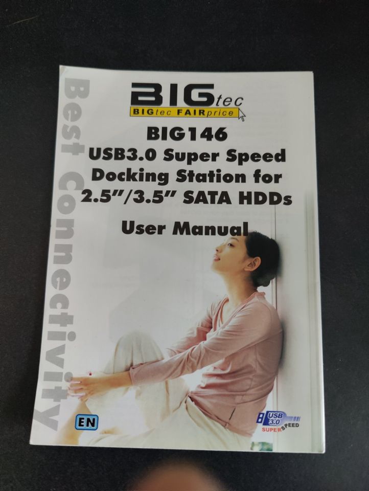 BIG TEC USB 3.0 SUPER SPEED DOCKING STATION 2.5" 3.5" SATA SSD ! in Weilerbach