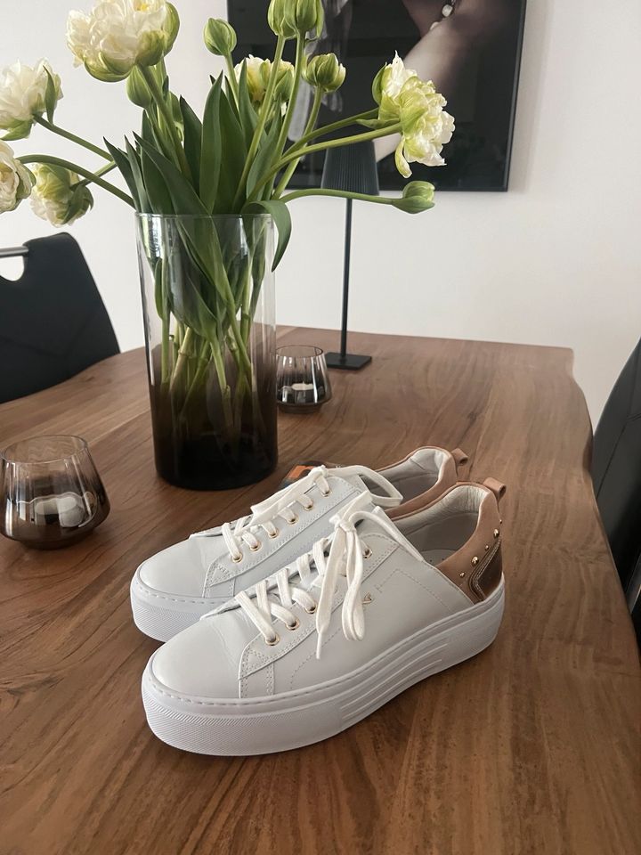 NERO GIARDINI DAMEN SNEAKERS WEISS  LEDER GROSSE 39 in Stutensee