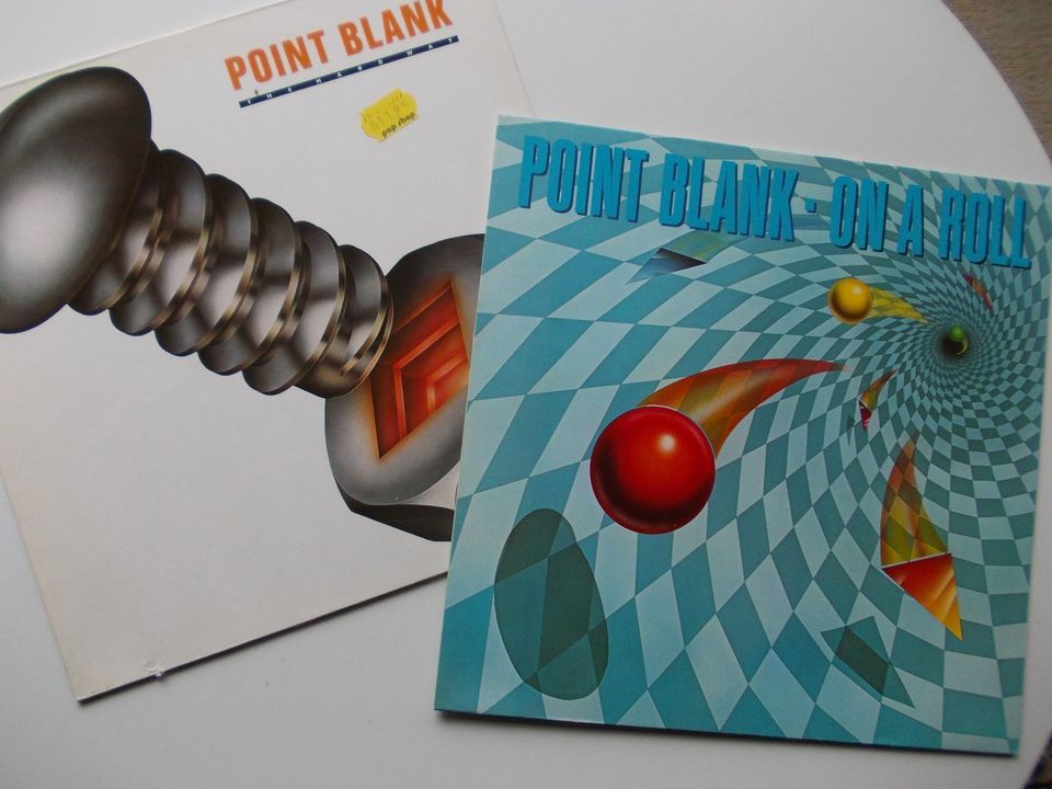 POINT BLANK-The Hard Way/On A Roll Schallplatten Vinyl LPs1980+82 in Kaiserslautern