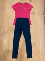 Sportset: Nike Running Shirt pink Gr. S + blaue Leggins von TCM Dithmarschen - Tellingstedt Vorschau