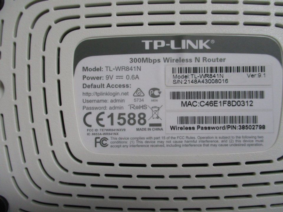 WLAN Router TP-LINK TL-WR841N 300MBit WLAN-n in Altenberg Sachs