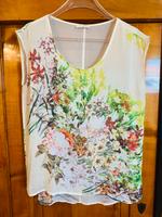 Jakes Shirt Top Creme bunt Blüten Blumen M 38 Bluse Bayern - Aschaffenburg Vorschau