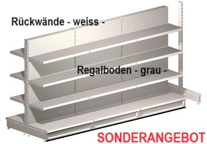 15m Ladenregal Mittelraum-Regal Supermarktregal Kioskregal in Seddiner See