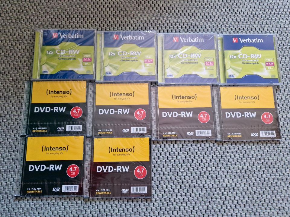 10 x Rohlinge - wiederbeschreibar - DVD-RW - CD-RW in Lüneburg