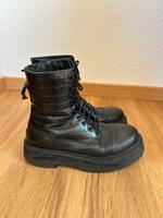 Schwarze coole vintage Lederboots Baden-Württemberg - Konstanz Vorschau