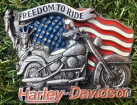 Harley Davidson Gürtelschnalle Logo EVO Liberty USA Biker 1991 HD Bayern - Mönchsroth Vorschau