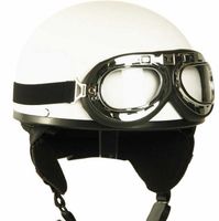 RETRO HELM HALBSCHALE + BRILLE DDR MOTRORRADHELM OSTALGIE OLDTIM. Bayern - Schweitenkirchen Vorschau