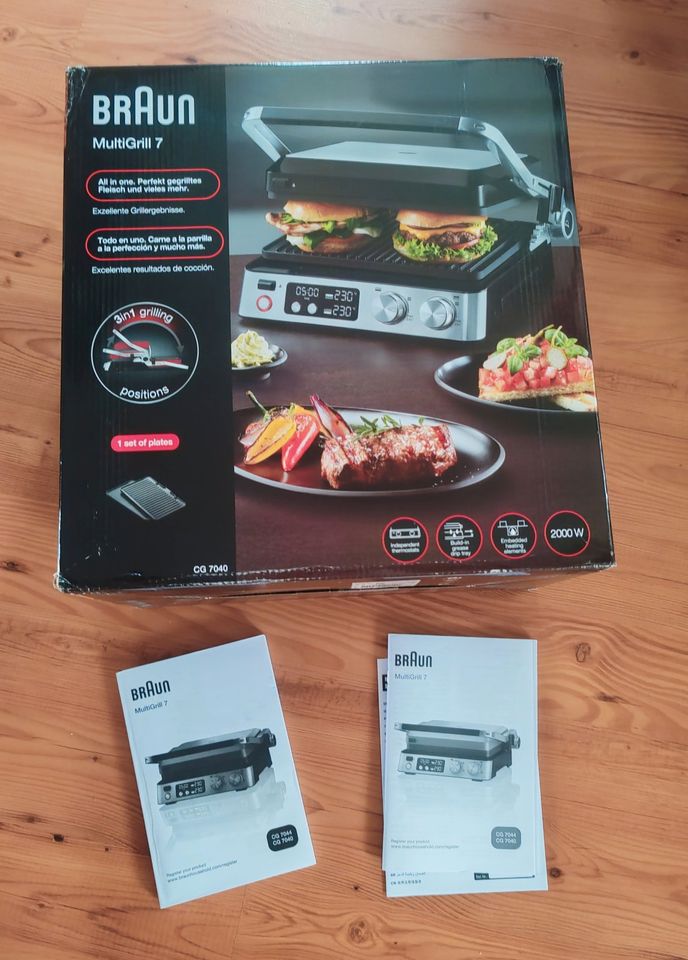 Braun Kontaktgrill Multigrill 7 CG 7040 silber, 2000 W -noch Gar. in  Brandenburg - Bad Belzig | Haushaltskleingeräte gebraucht kaufen | eBay  Kleinanzeigen ist jetzt Kleinanzeigen