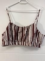Gestreiftes Crop top weiß braun Brandenburg - Geltow Vorschau