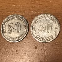2 x 50 Pfennig Silber Kaiserreich 1875 D u. 1876 G Bayern - Gilching Vorschau
