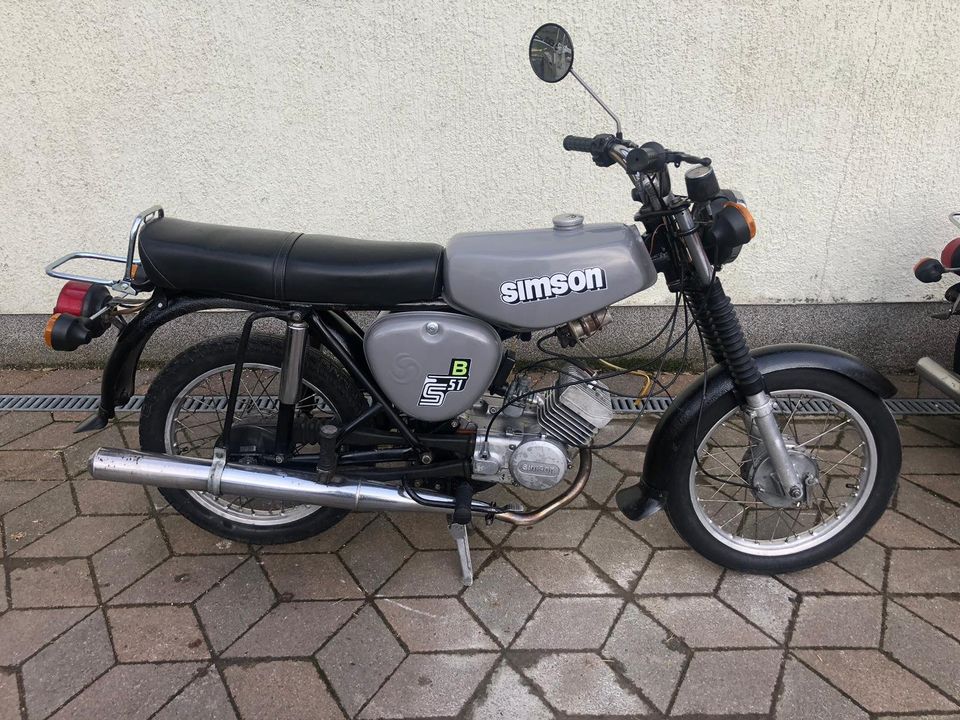 Simson S51 3 Gang DDR Moped in Chemnitz