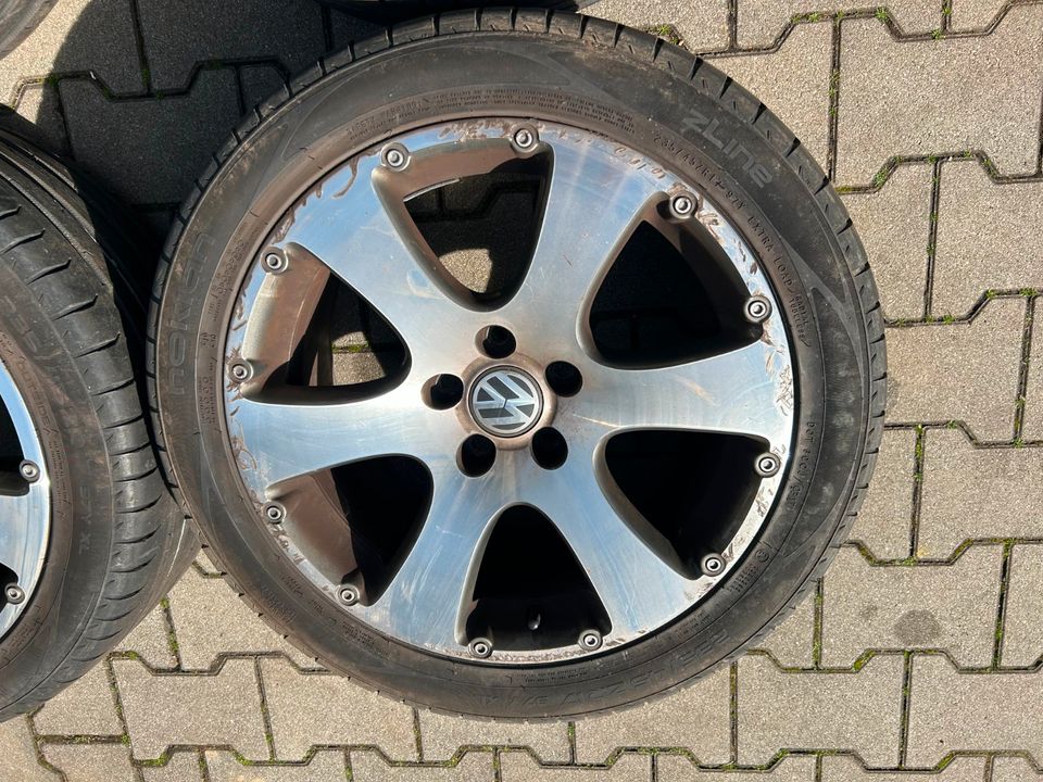 VW Alufelgen 6,5x17 ET42 inkl. Reifen (Mischbereifung) in Happurg