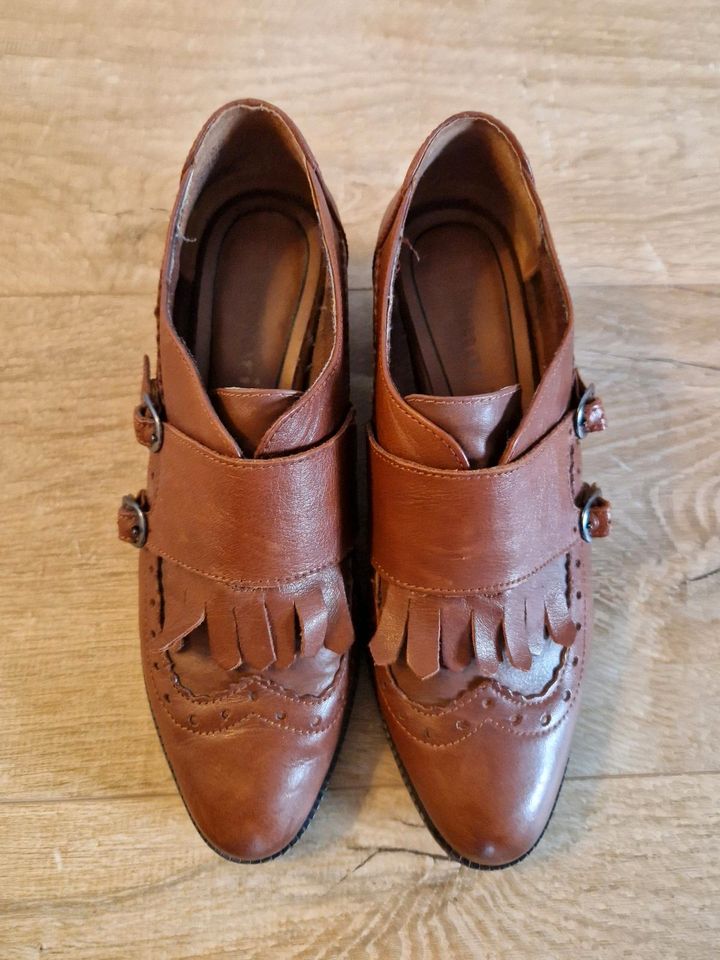 Tamaris Leder Double-Monks / Business-Schuh, Gr. 37 in Sailauf