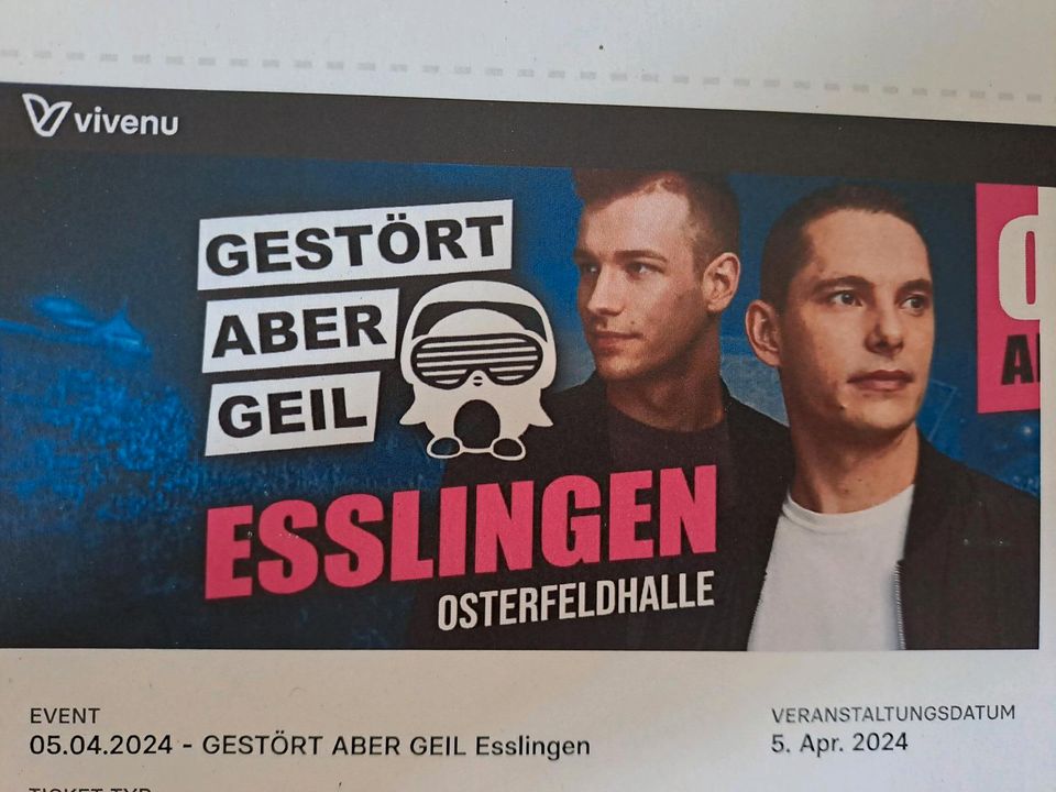 Gestört aber Geil, Konzert Tickets am 05.04.24 in 73734 Esslingen in Esslingen