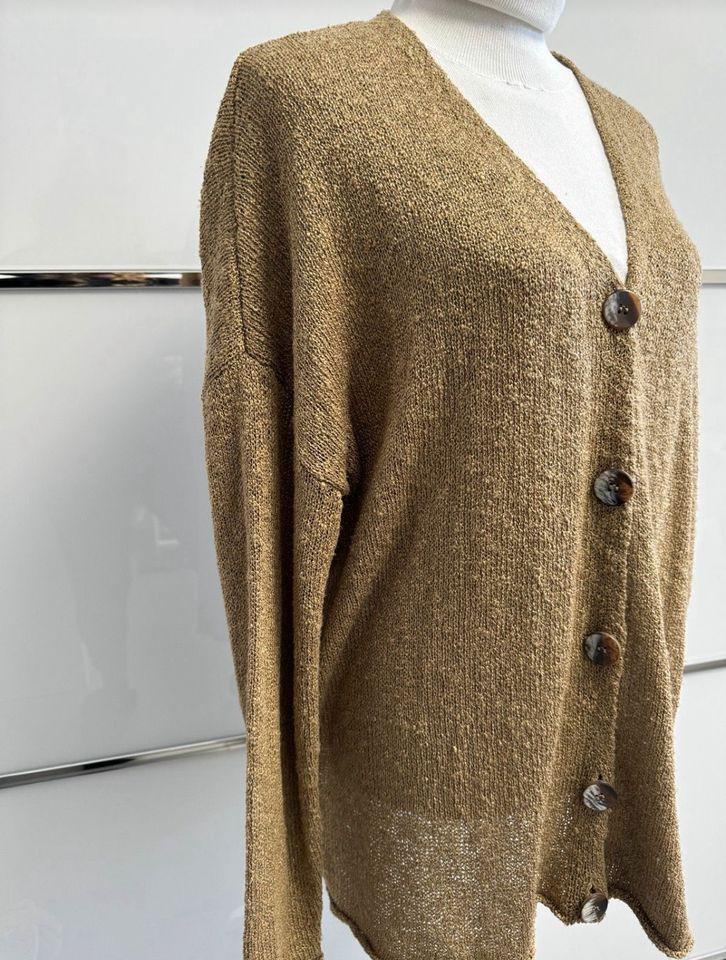 Strickjacke v. Zara in Gold Glitzer Größe L 40/42 in Witten