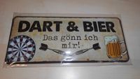 Blechschild Dart und Bier Spruch Deko Schild Nordrhein-Westfalen - Warburg Vorschau