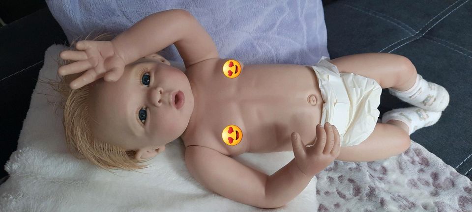 ❗️Süße Voll Vinyl Gelenke Künstlerpuppe wie Reborn Baby Toodler in Trier