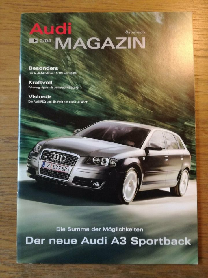 6x Audi Magazin Österreich und Deutschland Q7 RS4 A6 A3 in Berlin