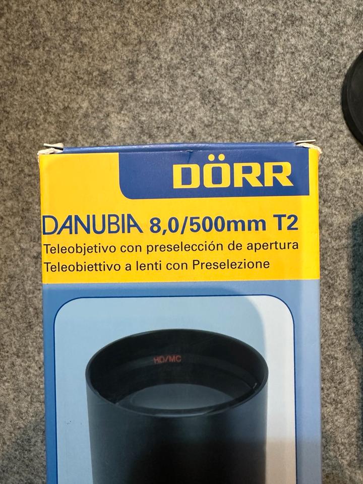 Dörr Danubia 8,0/500 mm T2 Teleobjektiv für NIKON NEU OVP in Eppelborn