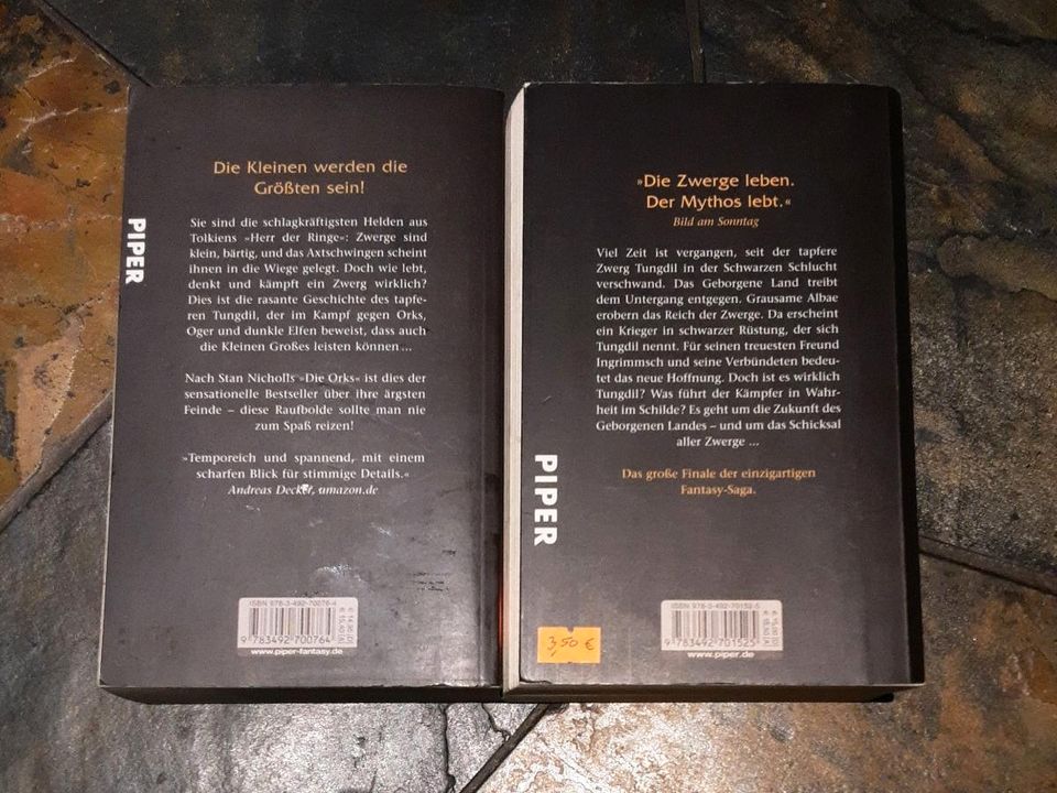 2 Bücher Die Zwerge, Das Schicksal der Zwerge, Markus Heitz in Klausdorf