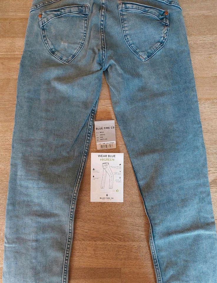 ☀️Blue Fire #BGreen: W27/L30 Denim Skinny-Jeans Mila in Rahden