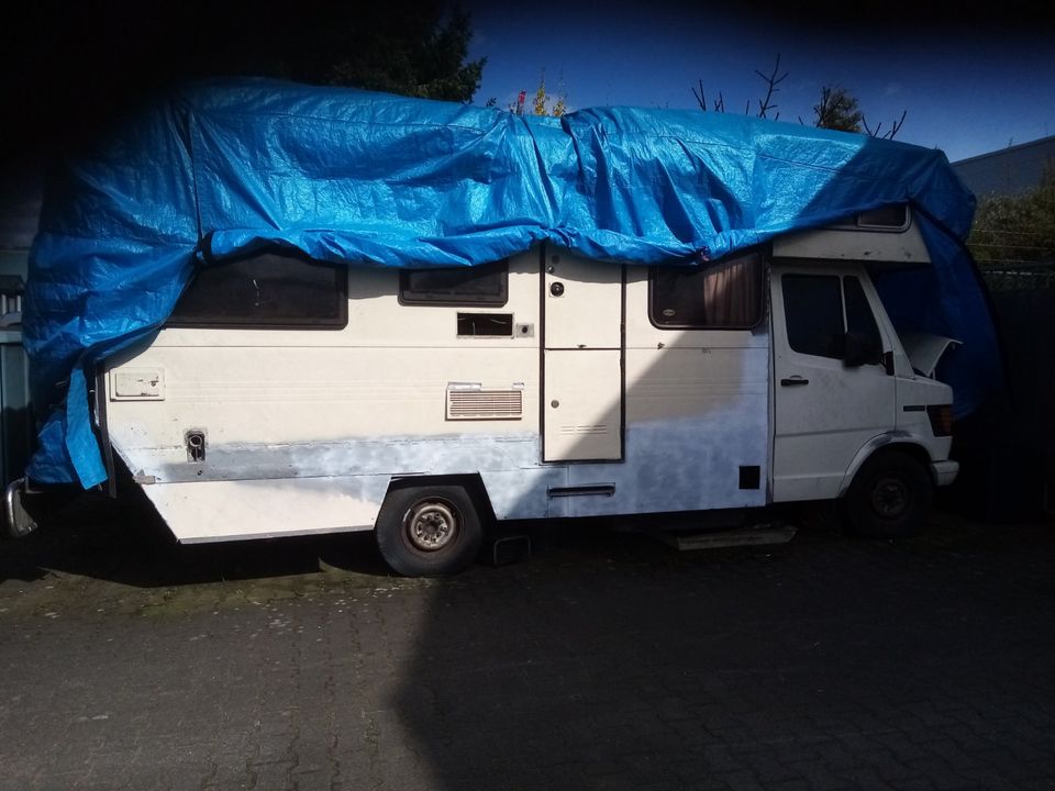 Oldtimer  Mercedes Benz 307D Wohnmobil zum Schlachten oder Aufbau in Brüggen