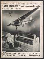 Ducati SSR per Apparechi Werbung Reklame 1935 Baden-Württemberg - Steinen Vorschau