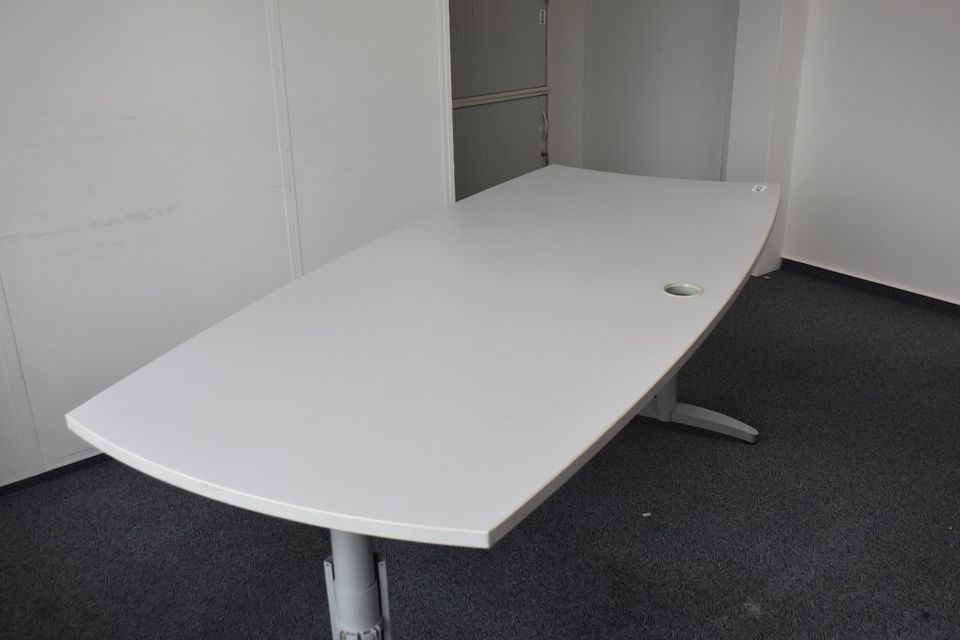 Büromöbel Schreibtisch, 90x194,5 cm grau, Art.Nr. N2032 in Zülpich