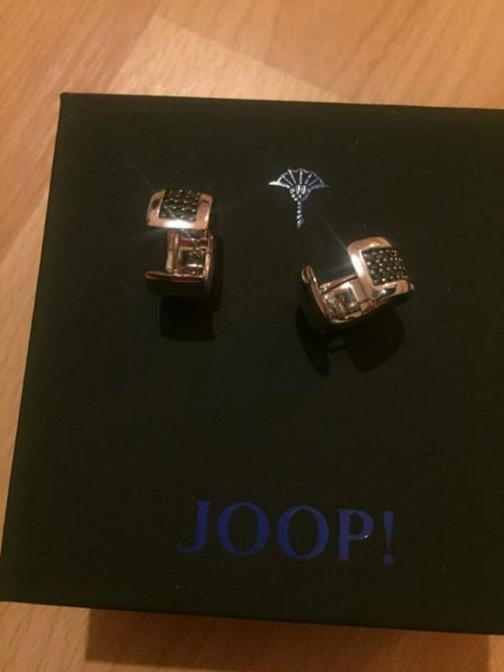 NEU: JOOP! Creolen, 925er Sterling Silber, black Zirkonia Pavee in Frankfurt am Main