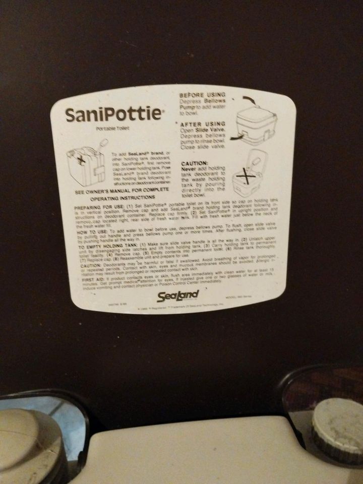 Mobile Camping Toilette Sani Pottie Sealand (Camping WC) in Laufen