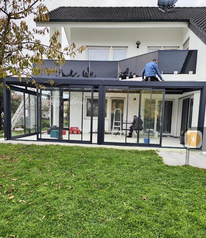 Montage für Wintergarten Überdachung Pergola Terrasse Handwerker in München