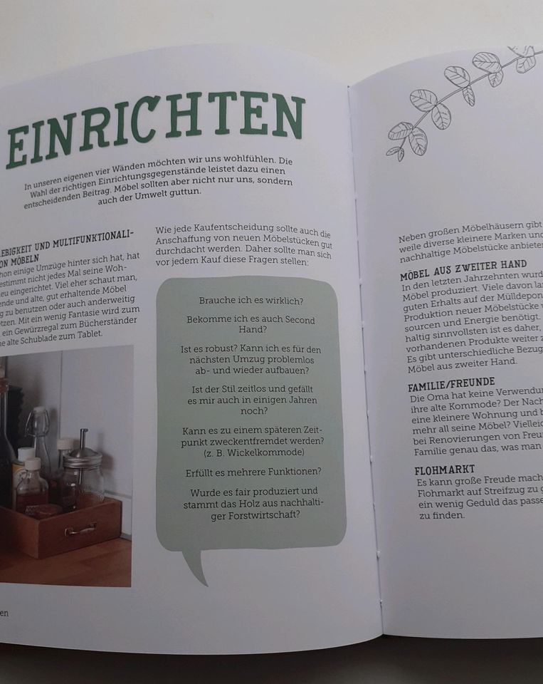 Buchangebot  "Lebe nachhaltig"  Anregungen für Nachhaltigkeit in Bremerhaven
