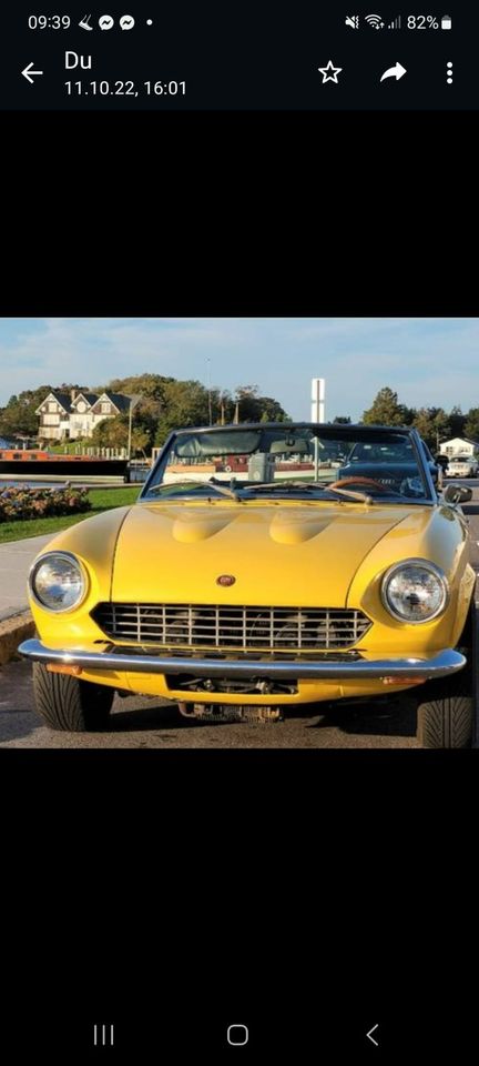 Fiat 124 Spider mit Alfa Romeo V6 Motor in Altlandsberg