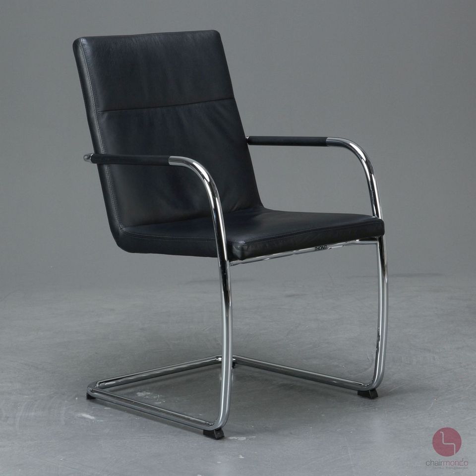 Thonet S61 Leder Freischwinger Bauhaus Stuhl Bürostuhl 1 von 6 in Würzburg