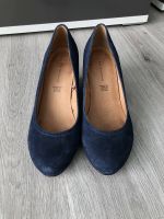 Pumps hohe Schuhe mit Keilabsatz blau Gr. 40 Wuppertal - Ronsdorf Vorschau