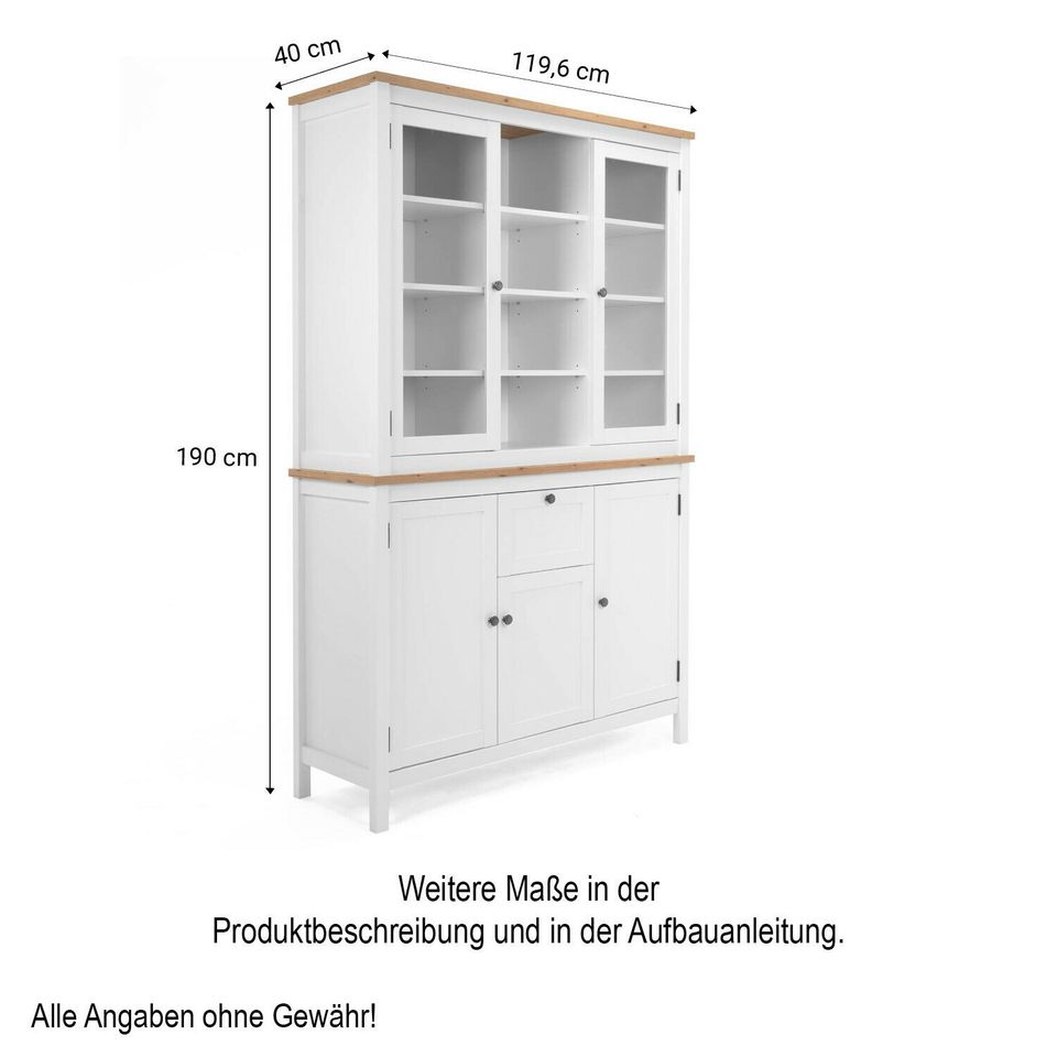 Buffetschrank Küchenschrank Vitrine Küchenbuffet Schrank VB570€* in Magdeburg