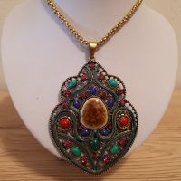 Halskette Modeschmuck „Bollywood-Stil“ mit prächtigem Amulett ca. Nürnberg (Mittelfr) - Schweinau Vorschau