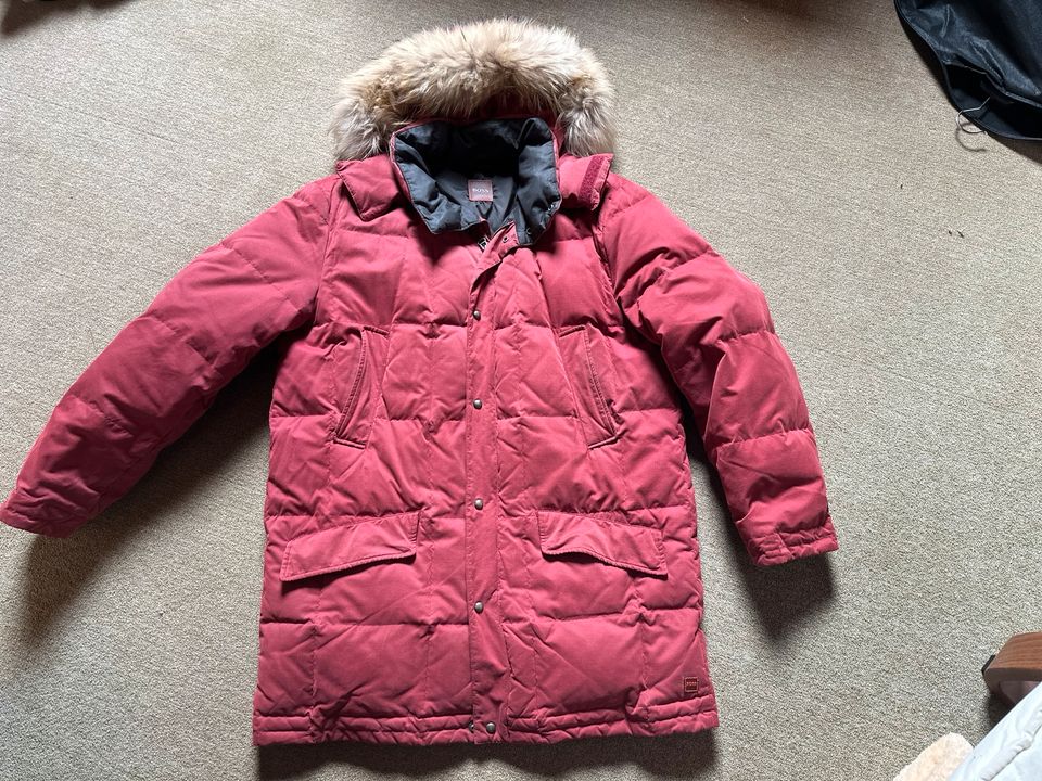 Hugo Boss Parka Jacke M 48 Herren rot wie moncler mantel in Bad Säckingen