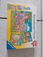 Puzzle noch verschweißt. Neu! 3x 49 Teile. Tiere. Pferde usw Hessen - Münzenberg Vorschau