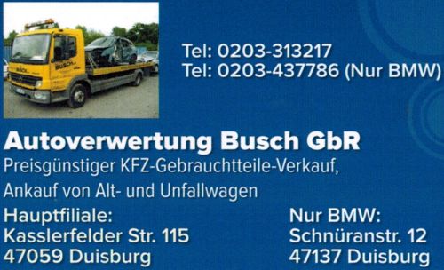 Logo von Autoverwertung Busch GbR - Günstige KFZ Ersatzteile