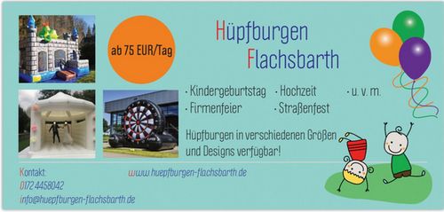 Logo von Hüpfburgen Flachsbarth